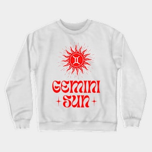 Gemini Sun | Born in May and June Birthday Gifts | Mercury Twins Zodiac Crewneck Sweatshirt